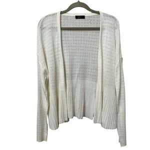 Cyrus Knits NEW Women’s Ribbed Cardigan Sz Large Open Front‎ Lightweight